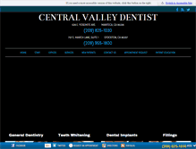 Tablet Screenshot of centralvalleydentist.com